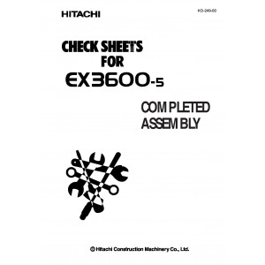 Hitachi EX3600-5 Crawler Excavator set of Service Manuals