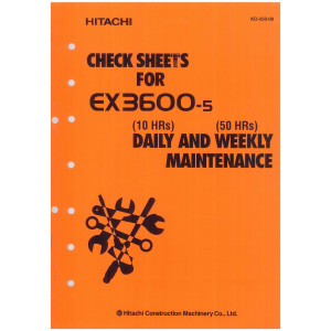 Hitachi EX3600-5 Crawler Excavator set of Service Manuals