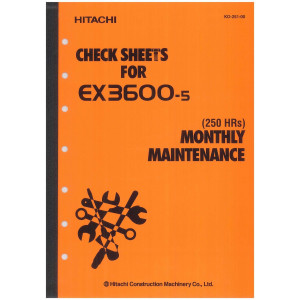 Hitachi EX3600-5 Crawler Excavator set of Service Manuals