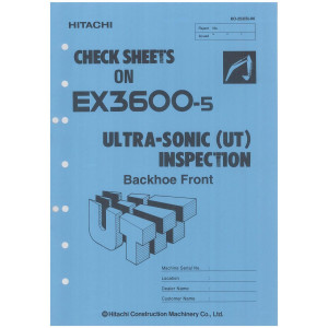 Hitachi EX3600-5 Crawler Excavator set of Service Manuals