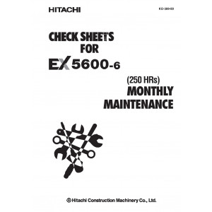 Hitachi EX3600-5 Crawler Excavator set of Service Manuals