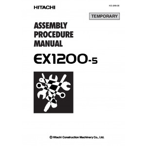 Hitachi EX1200-5D Hydraulic Excavator set of Service Manuals