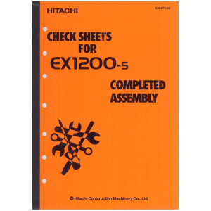 Hitachi EX1200-5C (Cummins Engine) Hydraulic Excavator set of Service Manuals