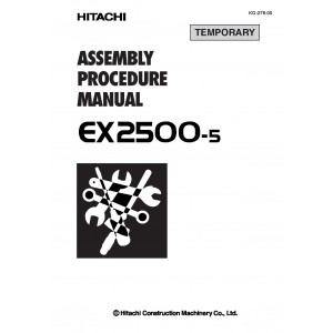 Hitachi EX2500-5 Crawler Excavator set of Service Manuals