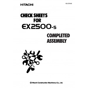 Hitachi EX2500-5 Crawler Excavator set of Service Manuals