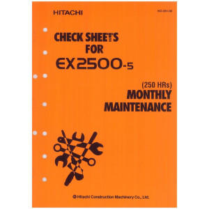 Hitachi EX2500-5 Crawler Excavator set of Service Manuals