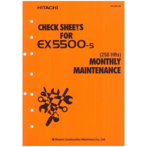 Hitachi EX5500-5 Hydraulic Excavator set of Service Manuals