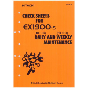 Hitachi EX1900-5 Hydraulic Excavator set of Service Manuals