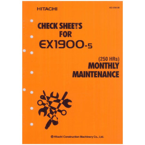 Hitachi EX1900-5 Hydraulic Excavator set of Service Manuals