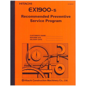 Hitachi EX1900-5 Hydraulic Excavator set of Service Manuals