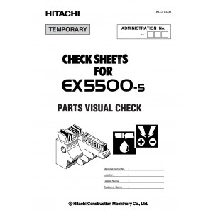 Hitachi EX1900-5 Hydraulic Excavator set of Service Manuals