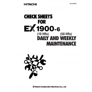 Hitachi EX1900-6 Hydraulic Excavator set of Service Manuals