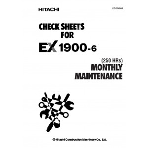 Hitachi EX1900-6 Hydraulic Excavator set of Service Manuals