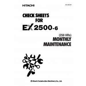 Hitachi EX2500-6 Crawler Excavator set of Service Manuals