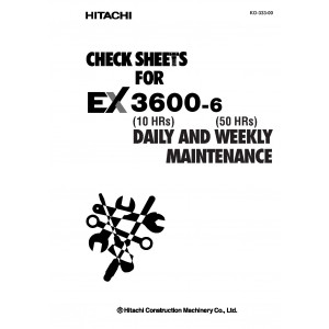 Hitachi EX3600-6 Hydraulic Excavator set of Service Manuals