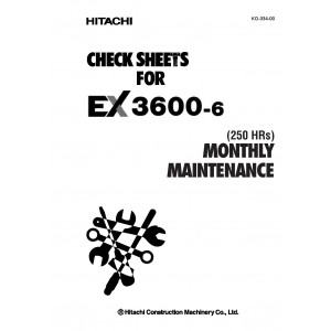 Hitachi EX3600-6 Hydraulic Excavator set of Service Manuals