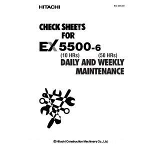 Hitachi EX5500-6 Hydraulic Excavator set of Service Manuals