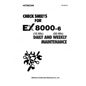 Hitachi EX8000-6 Hydraulic Excavator set of Service Manuals