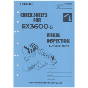 Hitachi EX3600-5 Crawler Excavator set of Service Manuals