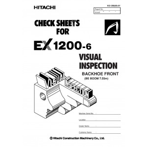 Hitachi EX1200-6 Hydraulic Excavator set of Service Manuals