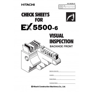 Hitachi EX5500-6 Hydraulic Excavator set of Service Manuals