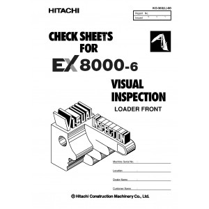 Hitachi EX8000-6B Hydraulic Excavator set of Service Manuals