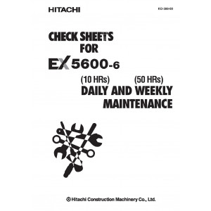 Hitachi EX5600-6 Hydraulic Excavator set of Service Manuals