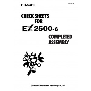 Hitachi EX2500-6 Crawler Excavator set of Service Manuals