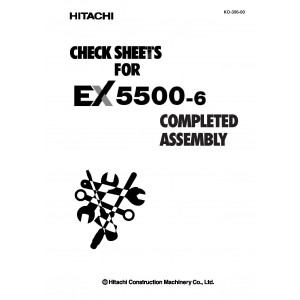 Hitachi EX5500-6 Hydraulic Excavator set of Service Manuals