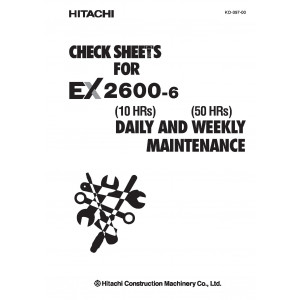 Hitachi EX2600-6 Hydraulic Excavator set of Service Manuals