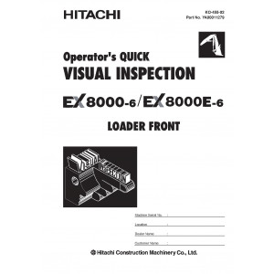 Hitachi EX8000E-6 Hydraulic Excavator set of Service Manuals