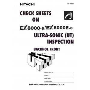 Hitachi EX8000-6B Hydraulic Excavator set of Service Manuals