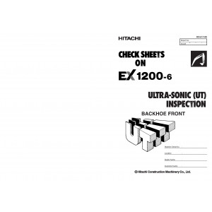 Hitachi EX1200-6 Hydraulic Excavator set of Service Manuals