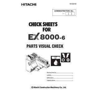 Hitachi EX8000-6 Hydraulic Excavator set of Service Manuals