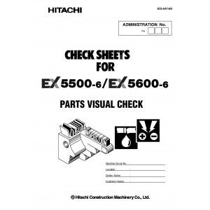 Hitachi EX5500-6 Hydraulic Excavator set of Service Manuals