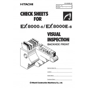 Hitachi EX8000E-6 Hydraulic Excavator set of Service Manuals