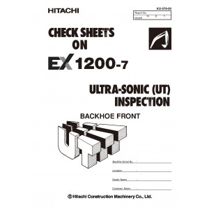 Hitachi EX1200-7 (FCO Cummins engine) Hydraulic Excavator set of Service Manuals