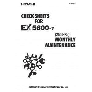 Hitachi EX5600-7 Hydraulic Excavator set of Service Manuals