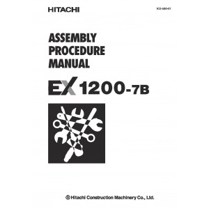 Hitachi EX1200-7B (Tier 4 Final Cummins engine) Hydraulic Excavator set of Service Manuals