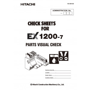 Hitachi EX1200-7B (Tier 4 Final Cummins engine) Hydraulic Excavator set of Service Manuals