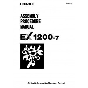 Hitachi EX1200-7B (Tier 4 Final Cummins engine) Hydraulic Excavator set of Service Manuals