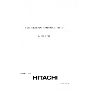 Hitachi LX-30 Wheel Loader set of Service Manuals