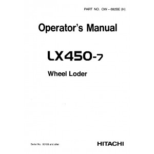 Hitachi LX450-7 Wheel Loader set of Service Manuals