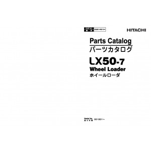 Hitachi LX50-7 Wheel Loader set of Service Manuals