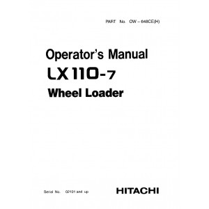 Hitachi LX110-7 Wheel Loader set of Service Manuals