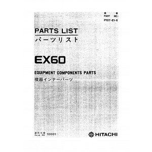 Hitachi EX60 Crawler Excavator set of Parts Catalogs