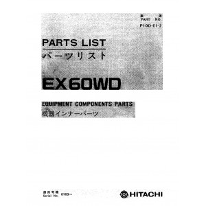 Hitachi EX60WD Wheel Excavator set of Parts Catalogs