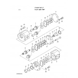 Hitachi EX60WD Wheel Excavator set of Parts Catalogs