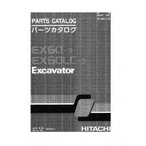 Hitachi EX60-3 and EX60LC-3 Crawler Excavator set of Parts Catalogs