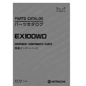 Hitachi EX100WD Wheel Excavator set of Parts Catalogs